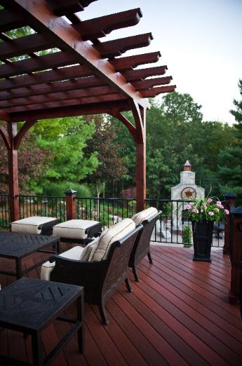 Photo of a deck and pergola