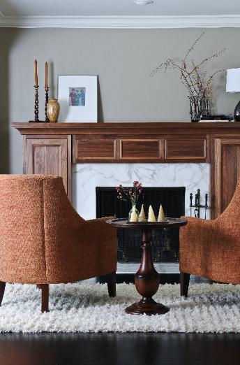 Interior fireplace photo